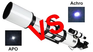 APO vs Achro What is the difference between an Achromatic and Apochromatic refractor telescope [upl. by Elata]