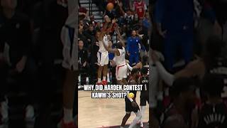 Great close out defense by James Harden on Kawhi 😂 [upl. by Profant]