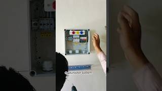 Rooftop Solarpanel inverter amp Ac dc box fitting solarpannel wiring shorts yt viralvideo [upl. by Nahtanaoj]