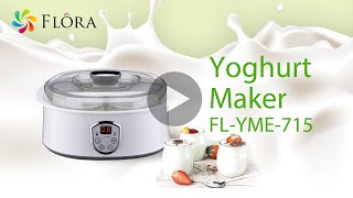 Flora Yoghurt Maker FLYME715 Making Yoghurt [upl. by Gothart]