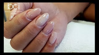 LCN Nail Bites from Dega  FiberTech Gel Nails in Nude [upl. by Burdett]