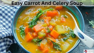 Simple Carrot and Celery Soup Recipe video [upl. by Micki]