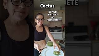 ASMR Nopales en Salsa de Molcajete ASMR Food [upl. by Rialb]