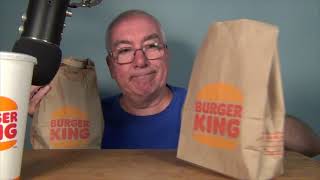 ASMR Eating Burger Kings Garlic Bacon Burger [upl. by Ynnus998]