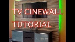 LED TV Wand Tutorial Cinewall [upl. by Ydne]