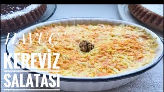 Havuçlu Kereviz Salatası Tarifi  En Kolay ve Lezzetli Yoğurtlu Nefis Havuçlu Kereviz Salatası [upl. by Salokcin]