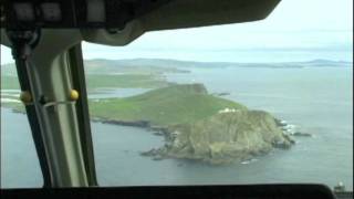 Shetland Islands Great approach Cockpit ARJ [upl. by Randi]