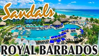 Sandals Royal Barbados FULL Tour Detailed WalkThrough Of AllInclusive amp AllSuite Resort [upl. by Delmore151]