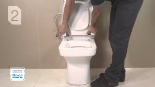 WC Seat and Cover  Installation  Roca [upl. by Anawit]