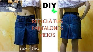 Recicla tus tejanos estropeadosdiy [upl. by Nogam]