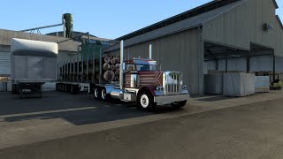 ATS Peterbilt 379 Logger from Blueline Modding with Cat 3406B [upl. by Felicle]