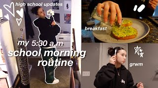 grwm SCHOOL MORNING ROUTINE🕔9th grade [upl. by Behrens659]