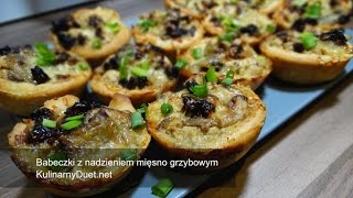 Babeczki z nadzieniem mięsno grzybowym [upl. by Eninotna]