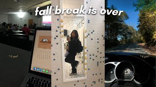 BACK TO SCHOOL FROM FALL BREAK  school vlog [upl. by Melisa953]