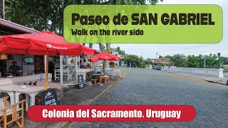 Relaxing Walk in Paseo de San Gabriel At the river Side Colonia del Sacramento 🇺🇾 Uruguay 4K [upl. by Ellehsyt]