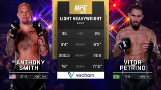 ANTHONY SMITH vs VITOR PETRINO Full Fight UFC 301 [upl. by Lek]