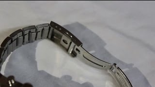 How to Adjust your Seiko Watch Band the Easy Way Recorded from a DSLR [upl. by Arihsa]