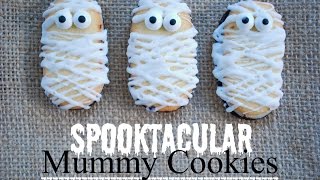 DIY Halloween Cookies  Mummy Cookies [upl. by Acinor261]