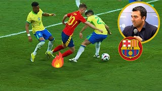 Dani Olmo vs Brazil  WELCOME TO BARCELONA  INSANE GOAL  🎯🔵🔴 [upl. by Ardiedal]