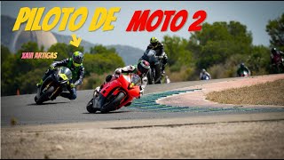 😱 CORRIENDO con Piloto de MOTO 2  y SoyBlak por PRIMERA vez en El CIRCUITO de CALAFAT✊ [upl. by Atinuaj977]