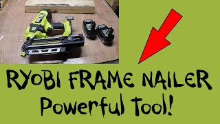 Ryobi Frame Nailer Powerful Tool [upl. by Aguayo]