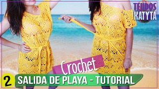 Salida de Playa en Crochet  Tutorial Paso a Paso  PARTE 2 DE 2 [upl. by Nudd471]