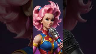 Pink hair Wonder Woman Barbie hybrid telling silly stories [upl. by Kaasi]