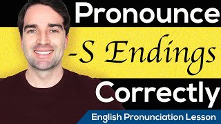 How to pronounce words ending in S S Z IZ English Pronunciation Lesson [upl. by Ahtimat127]