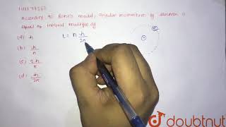 According to Bohrs model angular momentum of electron is equal to integral multiple of [upl. by Keare]