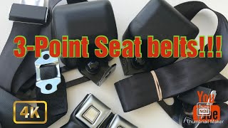 3 Point Seat Belt install from Morris Classic Concepts [upl. by Tserof]