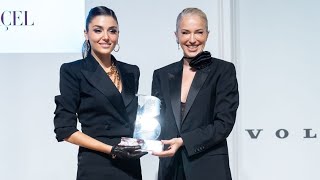 Hande Erçel received the Digitar Star of the Year Award at the Harpers Bazaar ceremony last night 🥰 [upl. by Aisan]