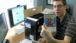 Unboxing HP Photosmart D110a Wireless eAllinOne Printer [upl. by Holcomb]