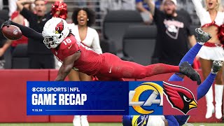 Marvin Harrison Jr SHINES in Cardinals dominant home victory Rams lose Cooper Kupp to injury [upl. by Goober]