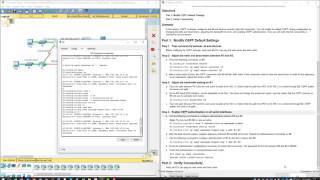 Lab 5157 Packet Tracer  Configuring OSPF Advanced Features [upl. by O'Driscoll]
