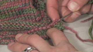 Knitting Instructional Video  How to Sew Together Stockinette Seams For a Hood [upl. by Arim80]