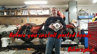 Installing ported Harley heads things to do before you get started [upl. by Atiekan]