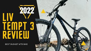 2022 Liv Tempt 3 Hardtail Mountain bike review  Metallic Black  Beginner Bike  Women’s bike [upl. by Mosora]