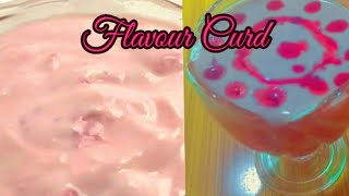 Flavour Curd  Strawberry Curd  Yogurt Recipe By Batool Cuisine [upl. by Corinna]