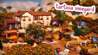 Tartosa Vineyard 🍇  The Sims 4 Speed Build [upl. by Melac384]