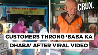 Baba Ka Dhaba  How A Viral Video Saved An Elderly Couples Food Stall In Delhi [upl. by Nikolos]