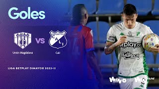 Unión Magdalena vs Cali goles  Liga BetPlay Dimayor 2023 2  Fecha 14 [upl. by Yvaht]