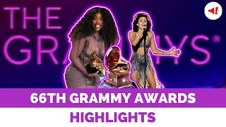 66th Grammy Awards Highlights Kpop Absence SZA Dominance and Notable Nominees [upl. by Ramso]