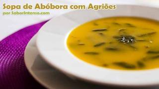 Sopa de Abóbora com Agriões [upl. by Reidar]