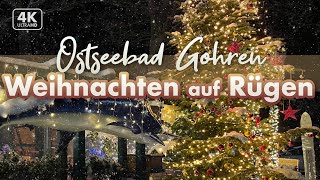 Göhren zur Weihnachtszeit  Rügen Urlaub 2022 4K Walk [upl. by Clapper605]