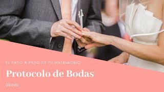 Protocolo para Bodas el paso a paso de los matrimonios en Colombia  Dboda [upl. by Arehahs]