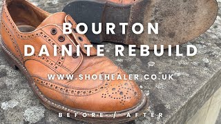 Trickers Bourton Shoes Dainite Sole Repair amp Restoration  Follow Up Video [upl. by Nelyaw186]