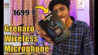 Best wireless microphone under 2000  Grenaro j11 wireless microphone unboxing and review [upl. by Mayap815]