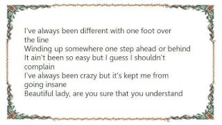 Waylon Jennings  Ive Always Been Crazy Lyrics [upl. by Mihalco]