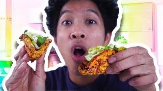 DIY FRIED CHICKEN TACO SHELL [upl. by Halak815]