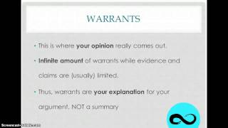 How to write a warrant [upl. by Labotsirc432]